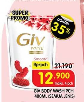 Promo Harga GIV Body Wash All Variants 400 ml - Superindo