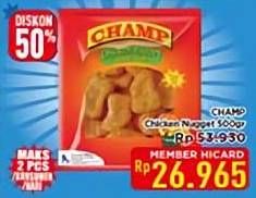 Promo Harga Champ Nugget Chicken Nugget 500 gr - Hypermart