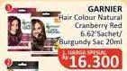 Promo Harga Garnier Hair Color 6.62 Cranberry Red, 3.16 Burgundy Alami 20 ml - Alfamidi