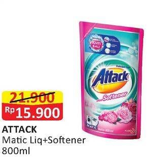 Promo Harga ATTACK Detergent Liquid 800 ml - Alfamart