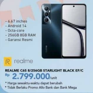 Promo Harga Realme C65 8/256 GB  - Carrefour