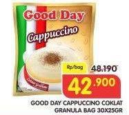 Promo Harga Good Day Instant Coffee 3 in 1 per 30 sachet 25 gr - Superindo