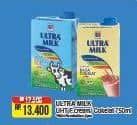 Promo Harga Ultra Milk Susu UHT Full Cream, Coklat 750 ml - Alfamart