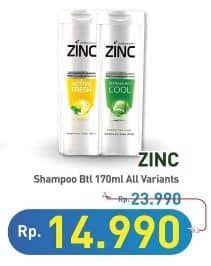 Promo Harga Zinc Shampoo All Variants 170 ml - Hypermart