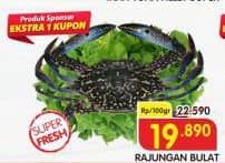 Promo Harga Rajungan Bulat per 100 gr - Superindo