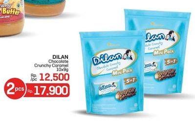 Promo Harga Dilan Chocolate Crunchy Cream Caramel per 10 pcs 9 gr - LotteMart