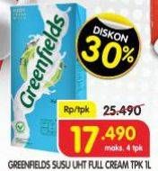 Promo Harga Greenfields Fresh Milk Full Cream 1000 ml - Superindo