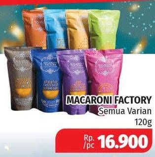 Promo Harga MACARONI FACTORY Snack All Variants 120 gr - Lotte Grosir