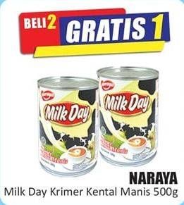 Promo Harga NARAYA Milk Day Sweetened Creamer 500 gr - Hari Hari