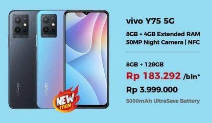 Promo Harga VIVO Y75 5G 8GB + 128GB  - Erafone