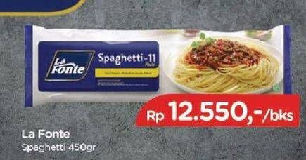 Promo Harga La Fonte Spaghetti 11 450 gr - TIP TOP