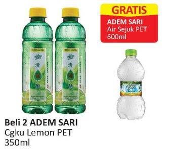 Promo Harga ADEM SARI Ching Ku Herbal Lemon per 2 kaleng 350 ml - Alfamart