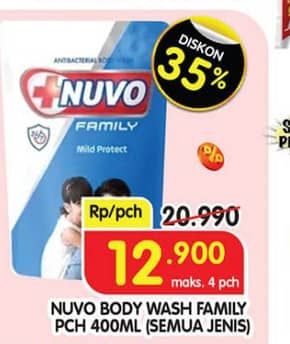 Promo Harga Nuvo Body Wash All Variants 450 ml - Superindo