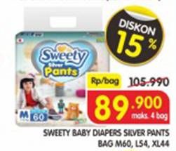 Promo Harga Sweety Silver Pants M60, L54, XL44  - Superindo