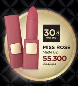 Promo Harga MISS ROSE Lip Series Matte Lip  - Watsons