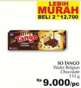 Promo Harga TANGO Wafer So Tango Belgian Chocolate 135 gr - Giant