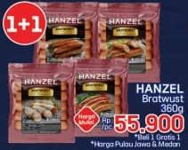 Promo Harga Hanzel Bratwurst 360 gr - LotteMart