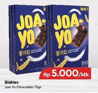 Promo Harga BISKIES Joayo Chocolate 75 gr - TIP TOP