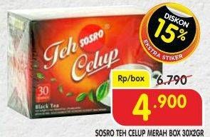 Promo Harga Sosro Teh Celup 30 pcs - Superindo