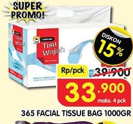 Promo Harga 365 Facial Tissue 1000 gr - Superindo