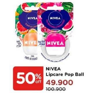 Promo Harga NIVEA Pop Ball Lip Balm  - Watsons