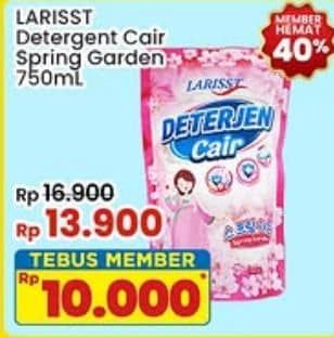 Promo Harga Larisst Detergent Cair Spring Garden 750 ml - Indomaret