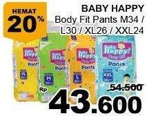 Promo Harga Baby Happy Body Fit Pants M34, L30, XL26, XXL24  - Giant
