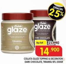 Promo Harga Colatta Glaze Topping & Decoration Dark Chocolate, Tiramisu 250 gr - Superindo