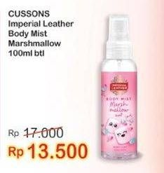 Promo Harga CUSSONS IMPERIAL LEATHER Body Mist Marshmallow 100 ml - Indomaret
