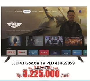 Promo Harga Polytron Smart Cinemax Google TV 43 Inch – PLD 43RG9059  - Hari Hari