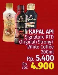 Promo Harga Kapal Api Kopi Signature Drink/Kapal Api White Coffee Drink   - LotteMart