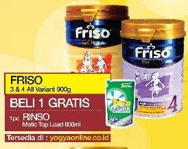Promo Harga FRISO Gold 3/4 Susu Pertumbuhan All Variants 900 gr - Yogya