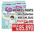Promo Harga Merries Pants Skin Protection L44, M50, XL42 42 pcs - Hypermart