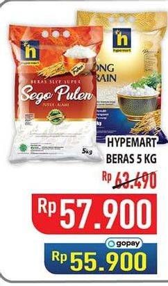 Promo Harga Hypermart Beras 5000 gr - Hypermart