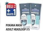 Promo Harga Pokana Face Mask Headloop 5 pcs - Hypermart
