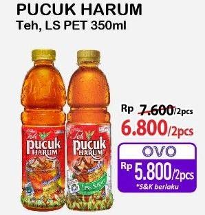 Promo Harga Teh Pucuk Harum Minuman Teh Jasmine, Less Sugar 350 ml - Alfamart