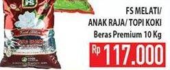 Promo Harga FS Melati/ Anak Raja/ Topi Koki Beras Premium 10kg  - Hypermart
