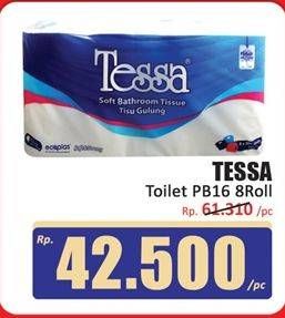 Promo Harga Tessa Toilet Tissue PB-16 8 roll - Hari Hari