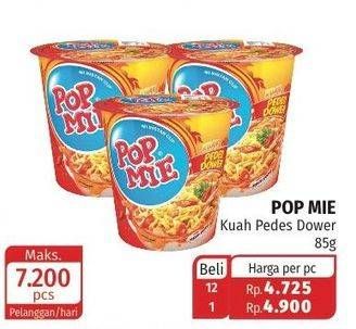 Promo Harga INDOMIE POP MIE Instan Kuah Pedes Dower Ayam 75 gr - Lotte Grosir