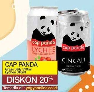 Promo Harga CAP PANDA Minuman Kesehatan Leci, Liang Teh 310 ml - Yogya