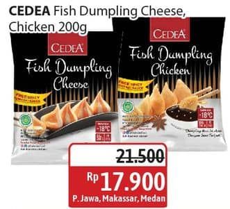 Promo Harga Cedea Dumpling Chicken, Cheese 200 gr - Alfamidi