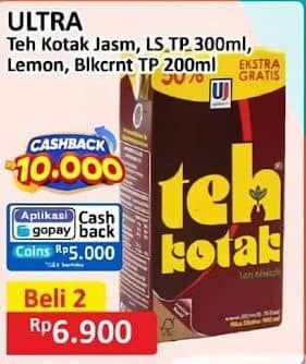 Promo Harga Ultra Teh Kotak  - Alfamart