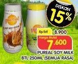 Promo Harga PUREAL Soy Milk All Variants 250 ml - Superindo