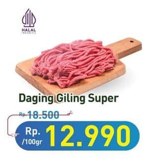 Promo Harga Daging Giling Sapi Super per 100 gr - Hypermart