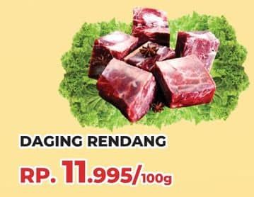 Promo Harga Daging Rendang Sapi per 100 gr - Yogya