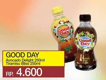Promo Harga Good Day Coffee Drink Avocado Delight, Tiramisu 250 ml - Yogya