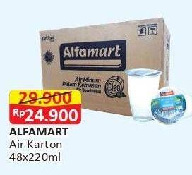 Promo Harga ALFAMART Air Mineral per 48 pcs 240 ml - Alfamart