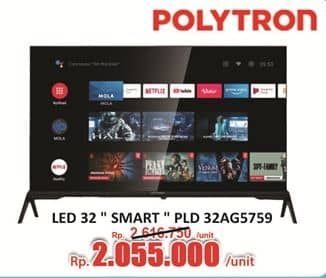 Promo Harga Polytron Smart Android TV 32 inch PLD 32AG5759  - Hari Hari