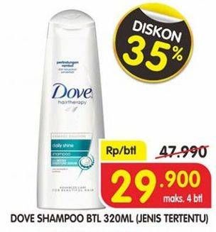 Promo Harga DOVE Shampoo 320 ml - Superindo