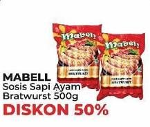 Promo Harga MABELL Bratwurst Bratwurst 500 gr - Yogya